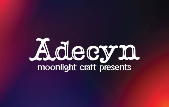 Adecyn: A Handwritten Font for Creative Projects