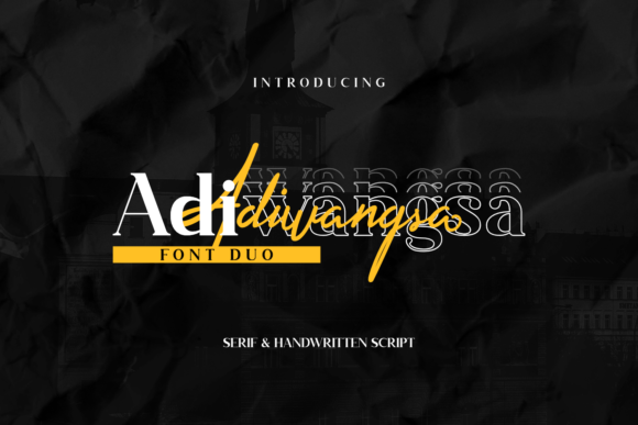 Adiwangsa Font for Editorial Design