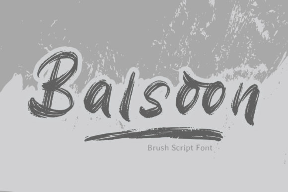 Balsoon Font: Trendy Handwritten Style