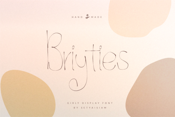 Briyties: A Delicate Script Font