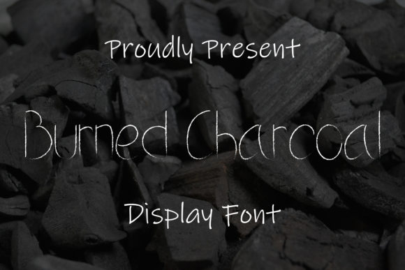 Burned Charcoal Font for Editorial Design