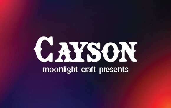 Cayson: A Bold Slab Serif for Creative Branding