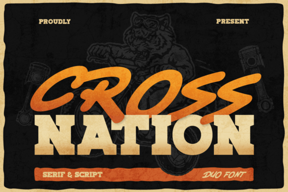 Crossnation: A Wild Typeface for Bold Brands
