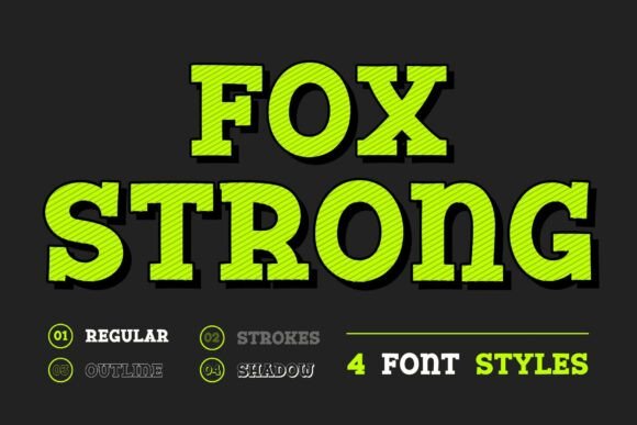 Fox Strong: A Bold Font for Web Design