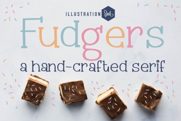 Fudgers Font: Handcrafted Elegance for Craft Projects