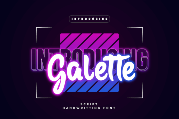 Galette: A Stylish Handwritten Font