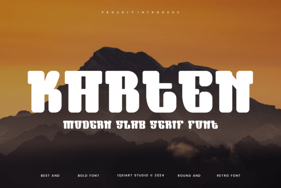 Karten: A Bold Slab Serif for Creative Projects