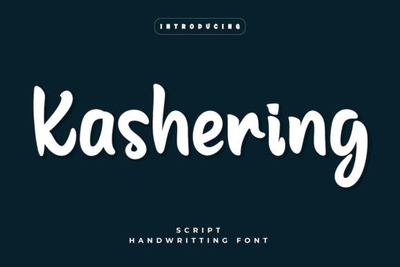 Kashering: A Stylish Handwritten Font for Crafters