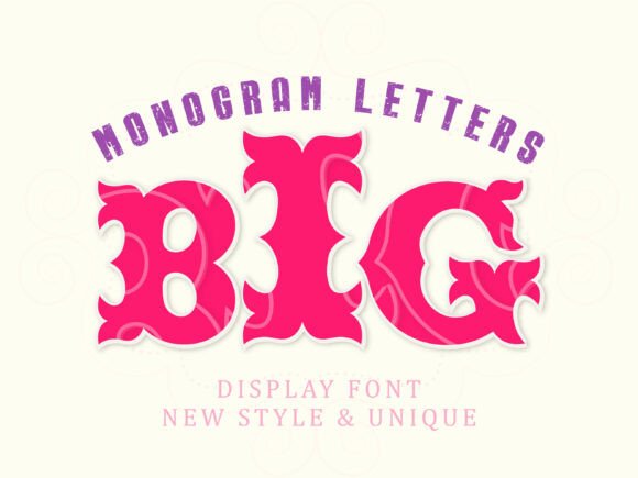 Monogram Letters Font: Bold & Beautiful