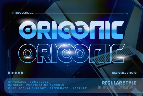 Orioonic: A Futuristic Font for Creative Makers