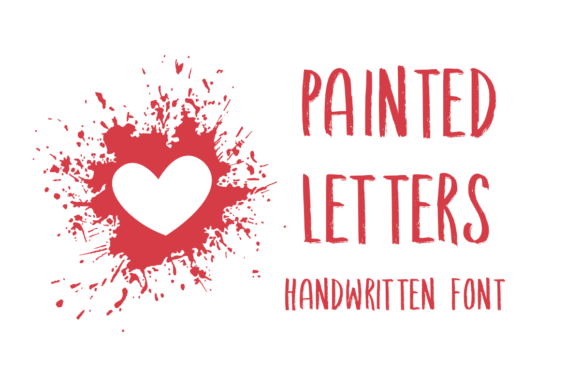 Painted Letters Font for Creative Publishing