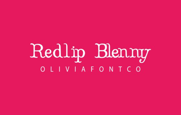 Redlip Blenny: A Handwritten Font for Elegant Design