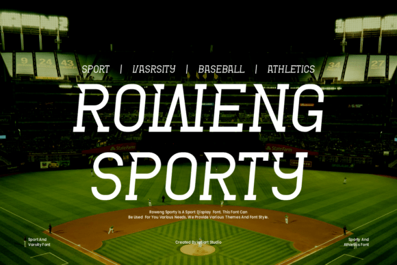 Roweng Sporty: A Sporty Font for Creative Makers