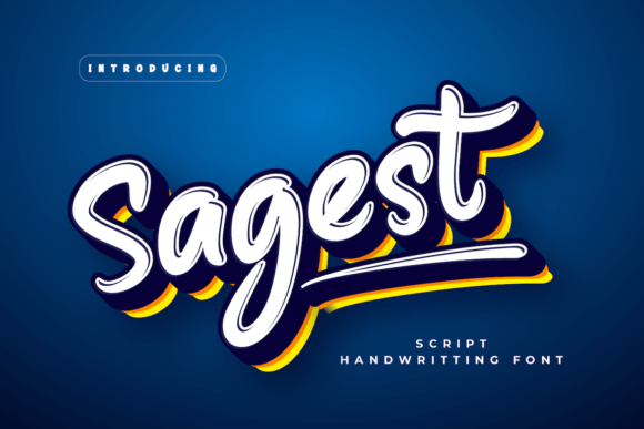 Sagest: A Stylish Handwritten Font