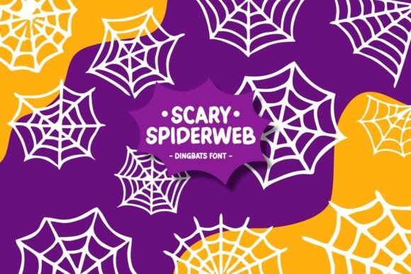 Scary Spider Web Font for Halloween Marketing