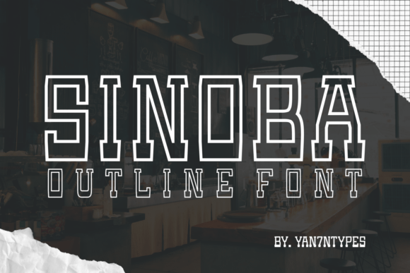 Sinoba Outline Font for Business