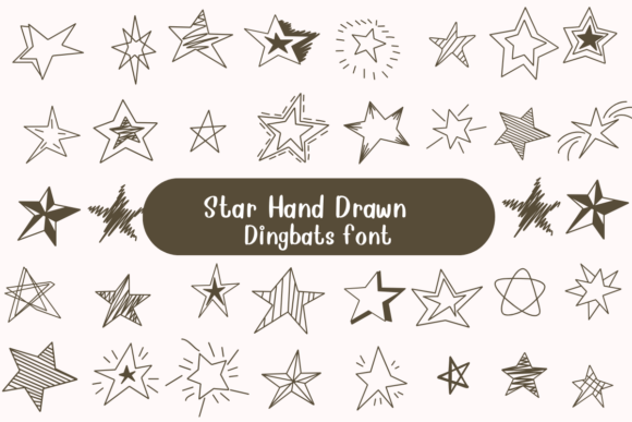 Star Hand Drawn Font