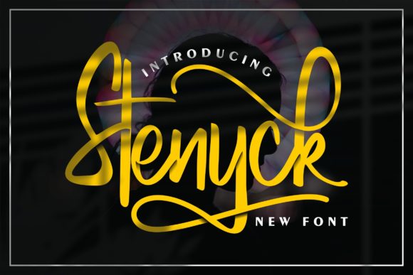 Stenyck Font: Elegant Handwritten Style for Business