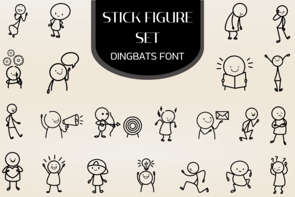 Stick Figure Set Font Review