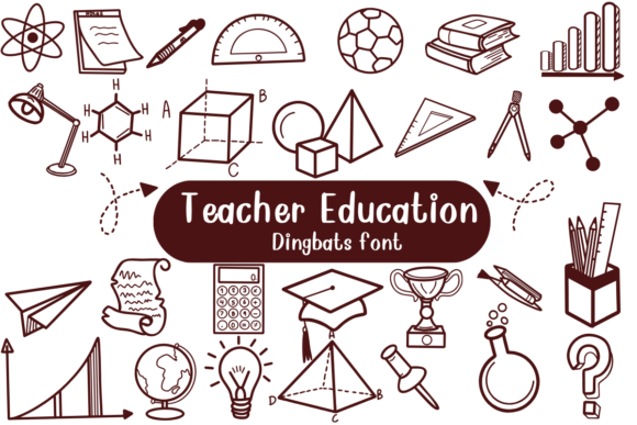 Teacher Education Font for Creative Projects