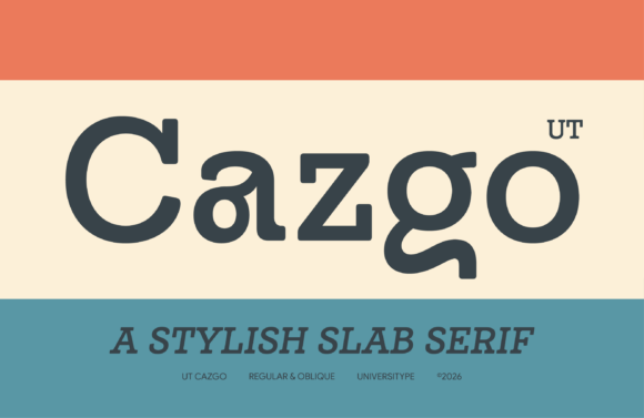 Ut Cazgo: A Warm Slab Serif